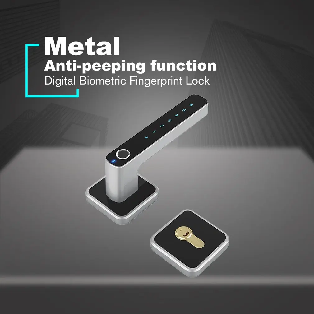E32 Digital Intelligent Biometric Fingerprint Lock Keyless Smart Door Lock Fingerprint+Password+Key Unlocking 3 Ways
E32 Digital Intelligent Biometric Fingerprint Lock Keyless Smart Door Lock Fingerprint+Password+Key Unlocking 3 Ways