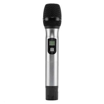 Anti-Interference Wireless Microphone System Adjustable Frequency Dual Handheld 2 x Mic Cordless Receiver Silver
Anti-Interference Wireless Microphone System Adjustable Frequency Dual Handheld 2 x Mic Cordless Receiver Silver