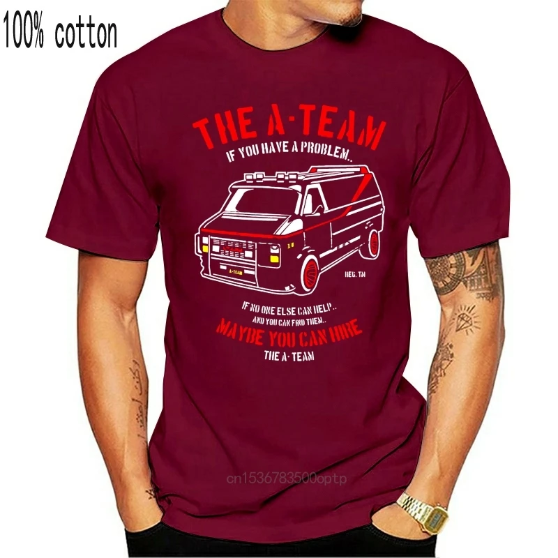 Забавная Мужская футболка The A Team Van с телепрограмм 80 | одежда