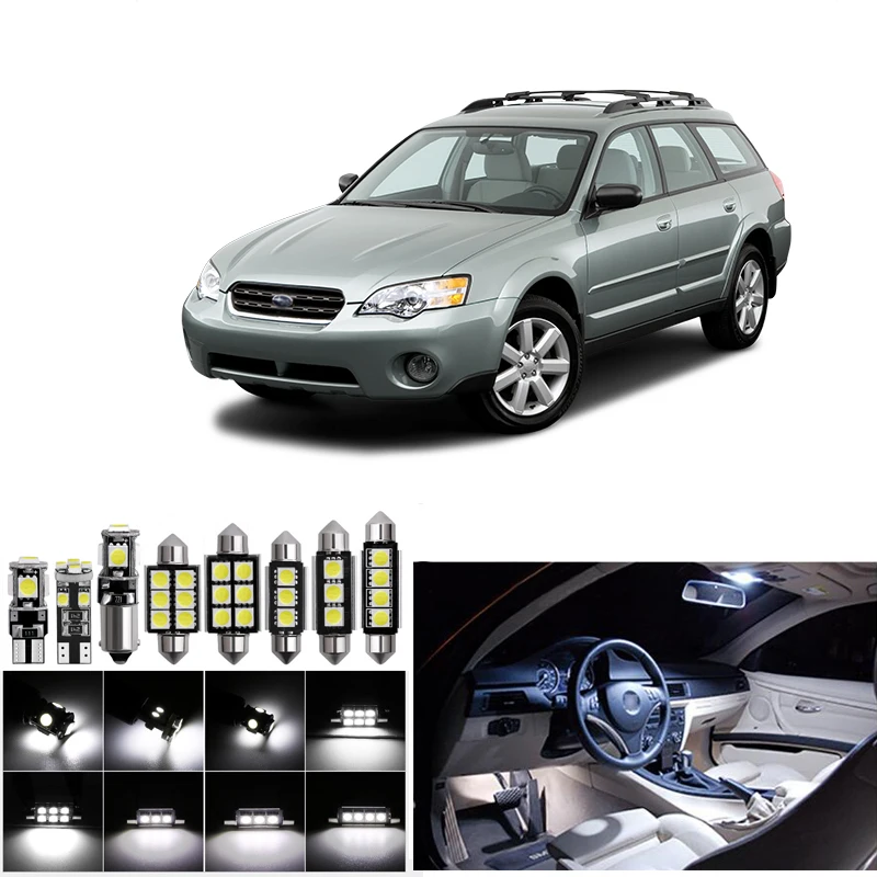 12pcs CANBUS Car Light Bulbs White LED Interior Package Kit For 2000-2004 Subaru Outback Map Dome Trunk Door License Plate Lamp
12pcs CANBUS Car Light Bulbs White LED Interior Package Kit For 2000-2004 Subaru Outback Map Dome Trunk Door License Plate Lamp