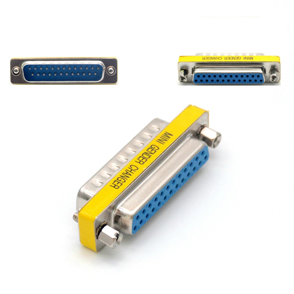 Universal 25pin Gender Changer 25 Pin DB25 Feale To Female DB25 Gender Changer Connector Converter Adapter
Universal 25pin Gender Changer 25 Pin DB25 Feale To Female DB25 Gender Changer Connector Converter Adapter