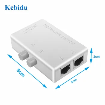 KEBIDU Ethernet Network Box Switcher RJ45 RJ-45 Network Switch Mini Dual 2 Way Port Manual Sharing Switch Adapter HUB
KEBIDU Ethernet Network Box Switcher RJ45 RJ-45 Network Switch Mini Dual 2 Way Port Manual Sharing Switch Adapter HUB