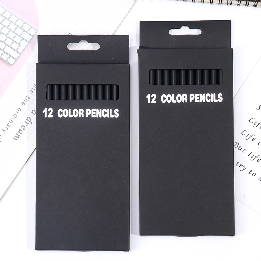 12 Color Black Wooden Pencils Painting Pen Color Lead Pencil Writing Painting Office Stationery Pencils Gifts For Students New 12 Color Black Wooden Pencils Painting Pen Color Lead Pencil Writing Painting Office Stationery Pencils Gifts For Students New