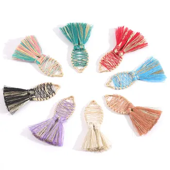 2pcs/lot Cotton Fish Shaped Tassel Pendant Tassels For Crafts Tassel Charms Accessories for DIY Earrings DIY Jewelry Making
2pcs/lot Cotton Fish Shaped Tassel Pendant Tassels For Crafts Tassel Charms Accessories for DIY Earrings DIY Jewelry Making