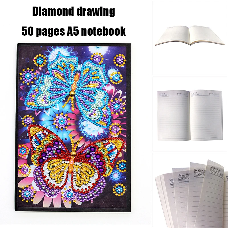 6 Styles Creative DIY Diamond Painting Notebook Hand-book 50 Page A5 Notebook Cross Stitch Embroidery Diary Book For School Craf
6 Styles Creative DIY Diamond Painting Notebook Hand-book 50 Page A5 Notebook Cross Stitch Embroidery Diary Book For School Craf