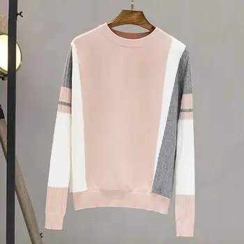 Sweater Female Autumn Winter Fashion Patchwork Knitted Jumper Women Pullover Tricot Pull Femme
Sweater Female Autumn Winter Fashion Patchwork Knitted Jumper Women Pullover Tricot Pull Femme