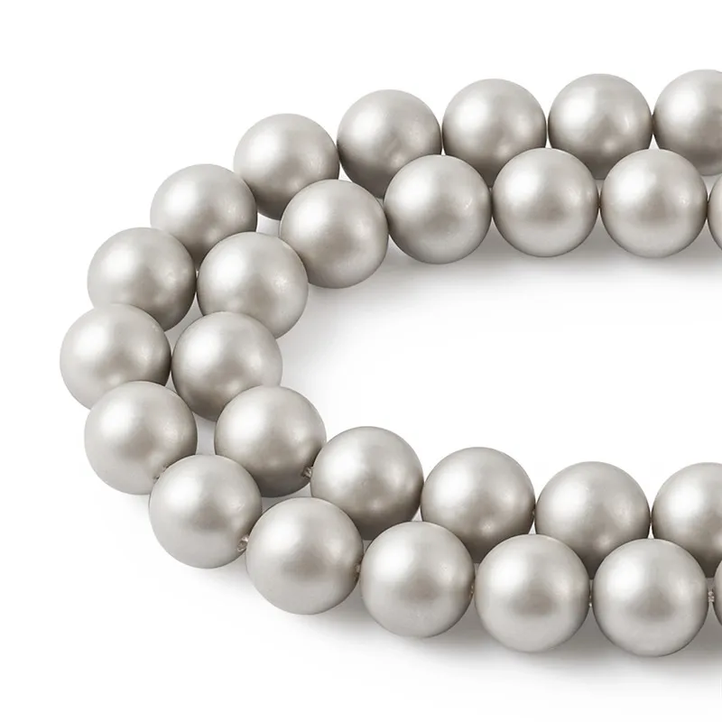 1 Strand Round Frosted Shell Pearl Beads Strands Loose Spacer Beads for Jewelry Making DIY Accessories Findings 4 6 8 10 12mm
1 Strand Round Frosted Shell Pearl Beads Strands Loose Spacer Beads for Jewelry Making DIY Accessories Findings 4 6 8 10 12mm