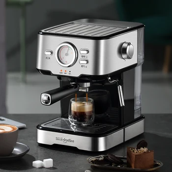 Italian Espresso Coffee Machine Maker Semi Automatic 20Bar High Pressure Extraction Visual Temperature Control Steam Frothing 
Italian Espresso Coffee Machine Maker Semi Automatic 20Bar High Pressure Extraction Visual Temperature Control Steam Frothing