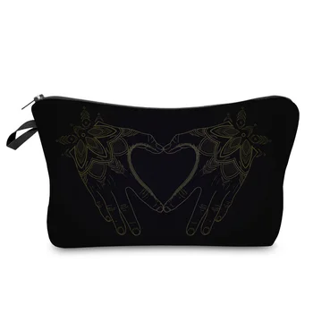 Black Love Heart Pattern Make Up Bag Clutch Cosmetic Organizer Bag Fashion Women Printing Multifunction Portable Makeup Bags
Black Love Heart Pattern Make Up Bag Clutch Cosmetic Organizer Bag Fashion Women Printing Multifunction Portable Makeup Bags