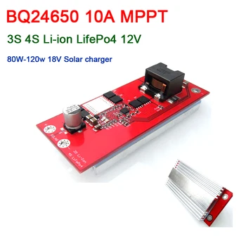 BQ24650 10A MPPT Solar Controller 12V 12.6V 3S 4S Li-ion LifePo4 lithium Battery Charging Board Cell FOR 18v 21V Solar charger
BQ24650 10A MPPT Solar Controller 12V 12.6V 3S 4S Li-ion LifePo4 lithium Battery Charging Board Cell FOR 18v 21V Solar charger