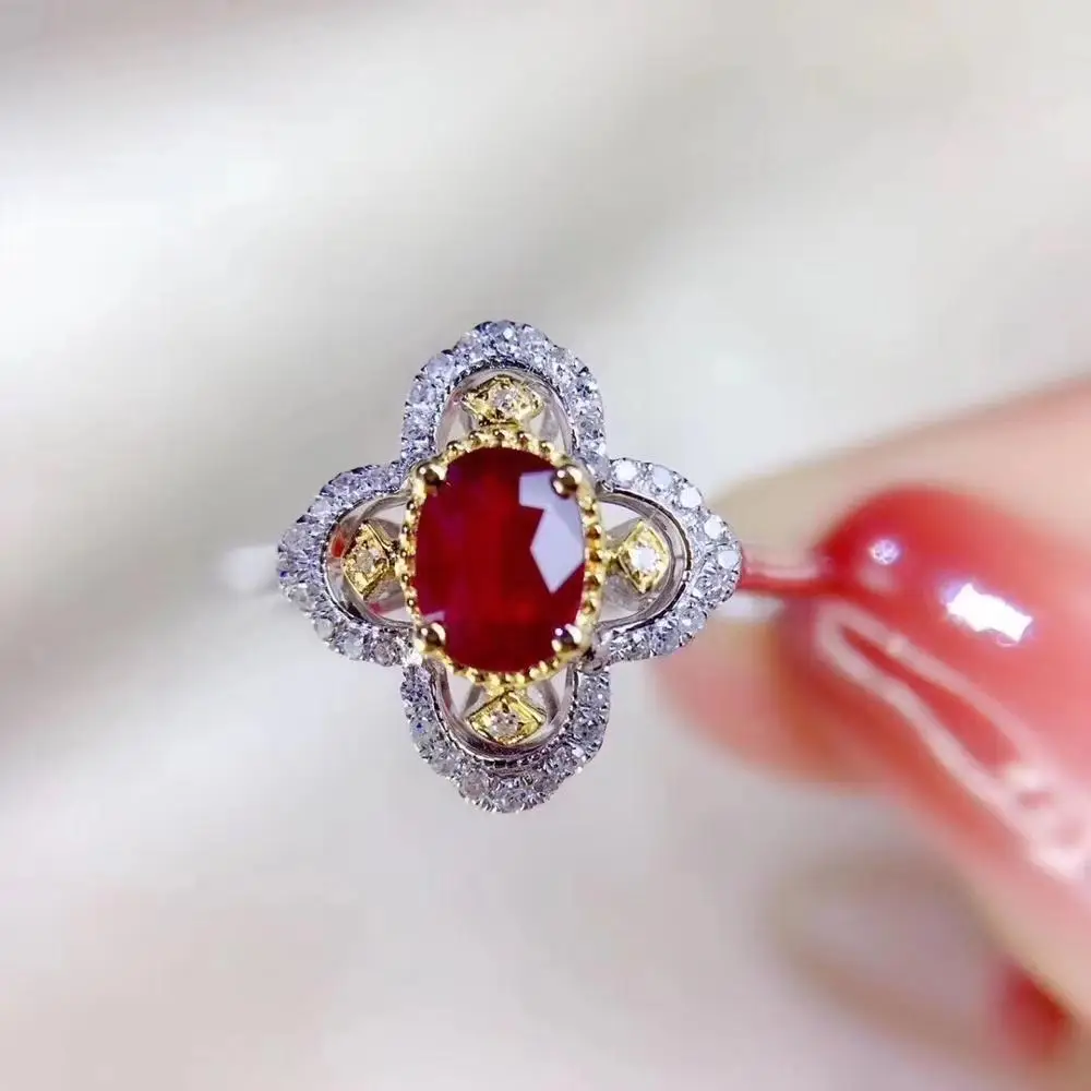 charming natural ruby ring woman 925 sterling silver ring oval natural gem red color girl birthday gift Valentine gift
charming natural ruby ring woman 925 sterling silver ring oval natural gem red color girl birthday gift Valentine gift