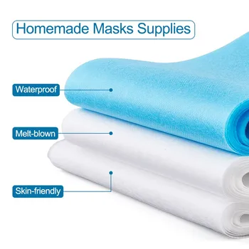 1 Set 3 Layer Non-Woven Fabric Waterproof Intermesiate Layer Meltblown Filter Cloth for DIY Mask Soft and Breathable 3rolls/set
1 Set 3 Layer Non-Woven Fabric Waterproof Intermesiate Layer Meltblown Filter Cloth for DIY Mask Soft and Breathable 3rolls/set
