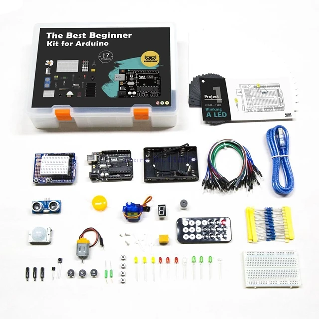 A2-- KUONGSHUN UNO R3 Starter Kit For Arduino UNO R3 Projects With Gift Box And User Manual
A2-- KUONGSHUN UNO R3 Starter Kit For Arduino UNO R3 Projects With Gift Box And User Manual