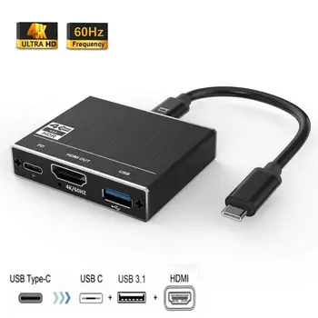 Thunderbolt 3 Type C To USB 3.0 Hdmi HUB HDMI 2.0 Adapter 4K 60Hz 100W PD Charging Port for MacBook DELL laptop
Thunderbolt 3 Type C To USB 3.0 Hdmi HUB HDMI 2.0 Adapter 4K 60Hz 100W PD Charging Port for MacBook DELL laptop