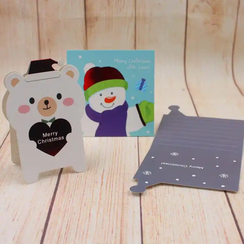 card cute cartoon blessing card christmas message greeting card