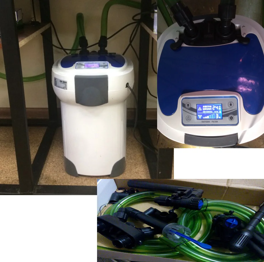 3000L/h HW-3000 LCD Display 4-Stage Aquarium External Canister Filter with 9W UV Sterilizer for Fish Tank Up to 300-750L
3000L/h HW-3000 LCD Display 4-Stage Aquarium External Canister Filter with 9W UV Sterilizer for Fish Tank Up to 300-750L