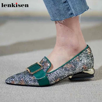 Lenkisen fashion shiny bling mixed colors buckle straps ladies shoes pointed toe med heels slip on women streetwear pumps L9f5
Lenkisen fashion shiny bling mixed colors buckle straps ladies shoes pointed toe med heels slip on women streetwear pumps L9f5