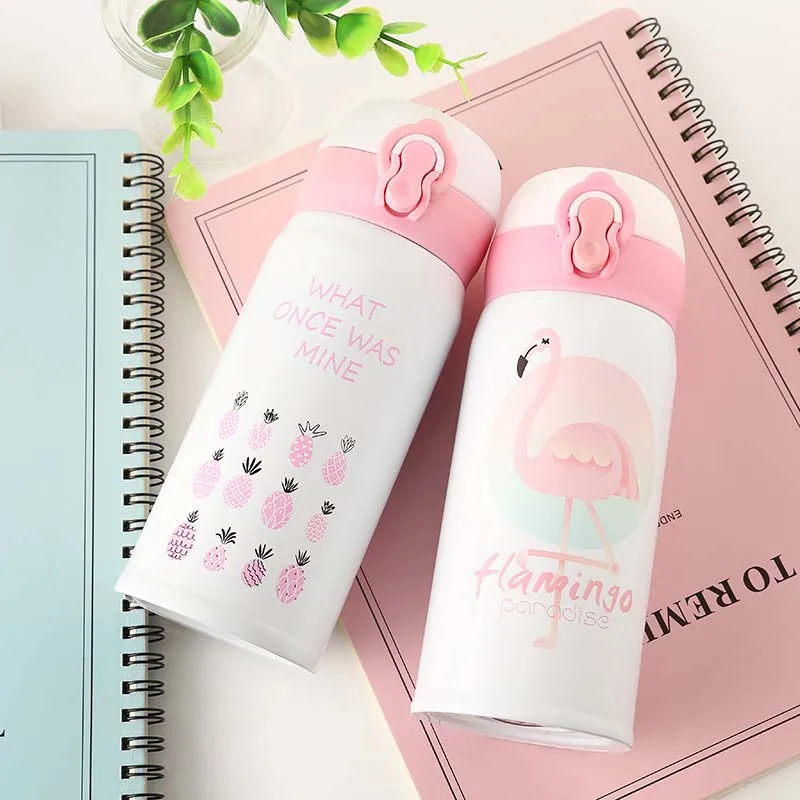 Thermos Cup Stainless Steel Bouncing Cover Bottle Vacuum Flask Flamingo Pattern Creative Thermal Mug Drinkware
Thermos Cup Stainless Steel Bouncing Cover Bottle Vacuum Flask Flamingo Pattern Creative Thermal Mug Drinkware