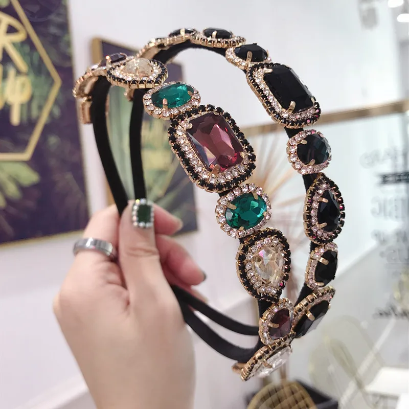 Colorful Gem Baroque Headbands For Women Diamond Hair Accessories Pearl Headband for Girls Crown Flower Hairbands Head Wrap
Colorful Gem Baroque Headbands For Women Diamond Hair Accessories Pearl Headband for Girls Crown Flower Hairbands Head Wrap
