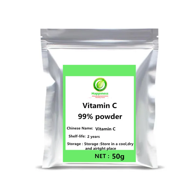 

2020 High quality 99% vitamin c powder Protein food supplements and vitamins Ascorbic Acid powder keeps skin white free shipping