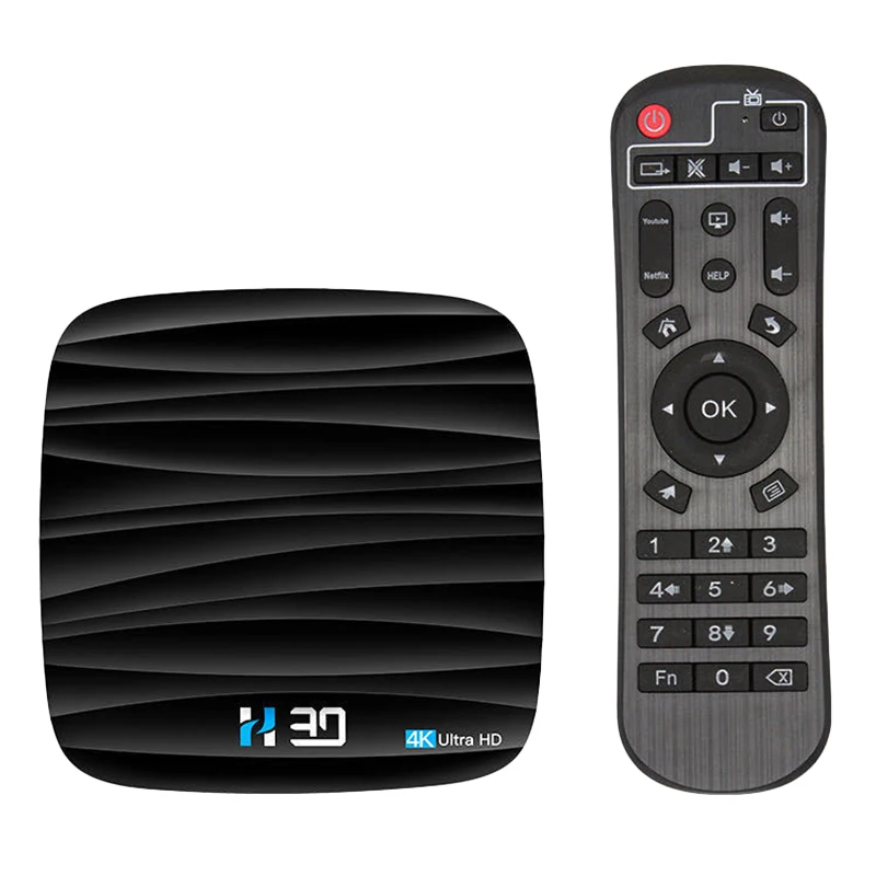 Сетевой плеер Android 10 0 2 Гб 16 4K медиаплеер 3D видео 4G Wifi Bluetooth Smart TV Box ТВ приемник (EU Plug)
