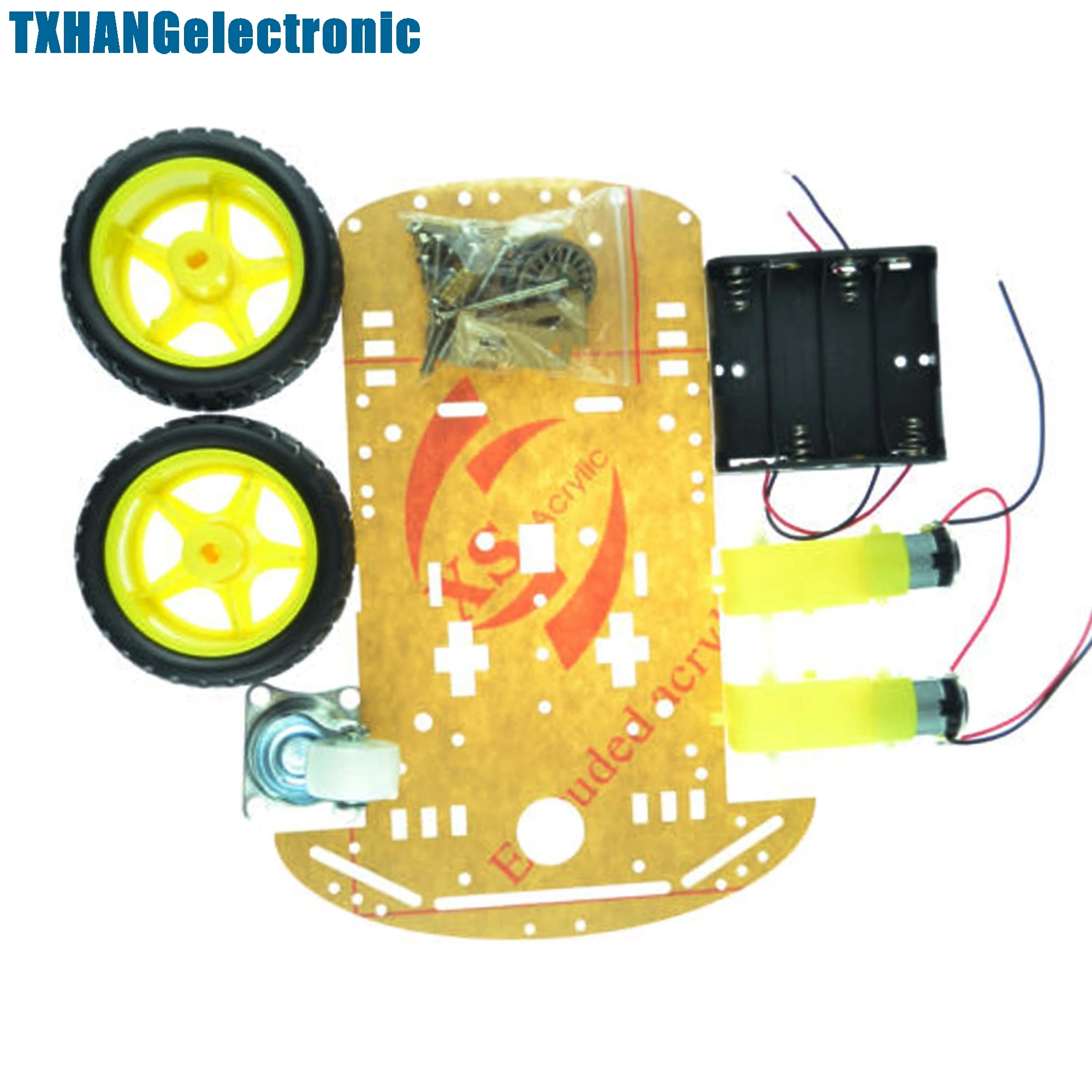 2WD Smart Robot Car Chassis Kit/Speed encoder Battery Box 2 motor 1:48 DIY electronics
2WD Smart Robot Car Chassis Kit/Speed encoder Battery Box 2 motor 1:48 DIY electronics
