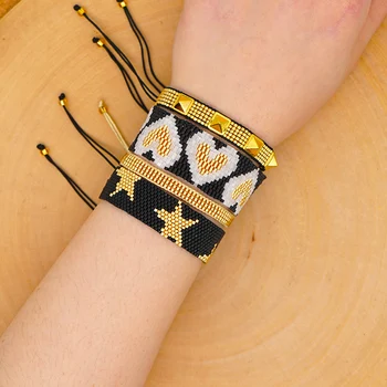 Go2boho MIYUKI Bracelet For Women Bracelets Heart Star Pattern Jewelry Femme Pulseras Mujer 2020 New Handmade Wristband
Go2boho MIYUKI Bracelet For Women Bracelets Heart Star Pattern Jewelry Femme Pulseras Mujer 2020 New Handmade Wristband