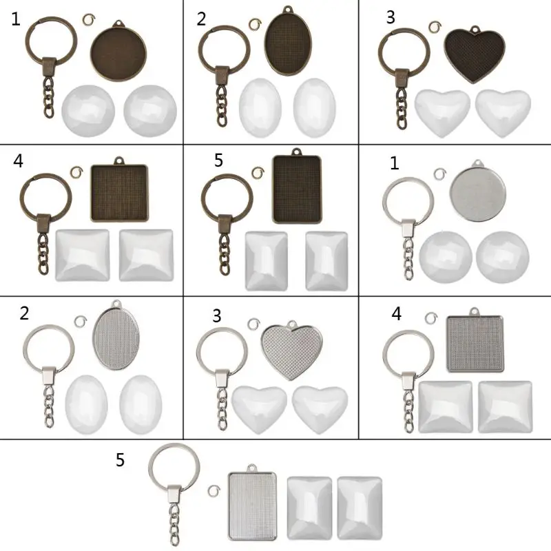 25Pcs Handmade Double-Side Photo Pendant Trays and Clear Dome Glass Cabochon for Keychain Art Crafting Jewelry Making
25Pcs Handmade Double-Side Photo Pendant Trays and Clear Dome Glass Cabochon for Keychain Art Crafting Jewelry Making