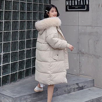 oversize beige thick long parka women hooded with fur collar 2020 winter fashion female jacket office ladies warm coats
oversize beige thick long parka women hooded with fur collar 2020 winter fashion female jacket office ladies warm coats