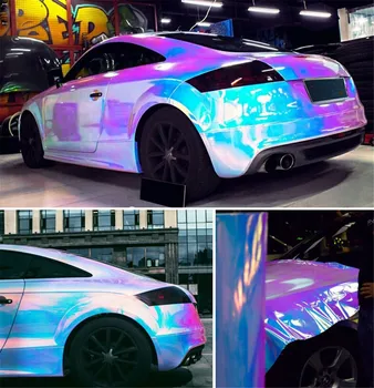 SUNICE 1.38X10M Holographic Iridescent Car Sticker Car Decorative Film PVC Material Car Body Protective Film DIY Car Styling
SUNICE 1.38X10M Holographic Iridescent Car Sticker Car Decorative Film PVC Material Car Body Protective Film DIY Car Styling