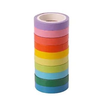 10 Pcs/Box DIY Cute Decorative Adhesive Tape Rainbow Making Sticky Washi Tapes for Scrapbooking Masking Tape Adhesive Tape
10 Pcs/Box DIY Cute Decorative Adhesive Tape Rainbow Making Sticky Washi Tapes for Scrapbooking Masking Tape Adhesive Tape