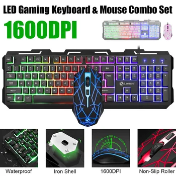 1600 DPI Gaming Keyboard And Gaming Mouse Combo Colorful Backlight With Multi-function Knob T20 metal panel
1600 DPI Gaming Keyboard And Gaming Mouse Combo Colorful Backlight With Multi-function Knob T20 metal panel