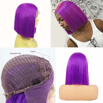 AIMEYA Purple Short Bob Hair Wigs Middle Part Synthetic Straight Bob Lace Front Wigs for Women Heat Resistant Fiber Hair Wigs
AIMEYA Purple Short Bob Hair Wigs Middle Part Synthetic Straight Bob Lace Front Wigs for Women Heat Resistant Fiber Hair Wigs