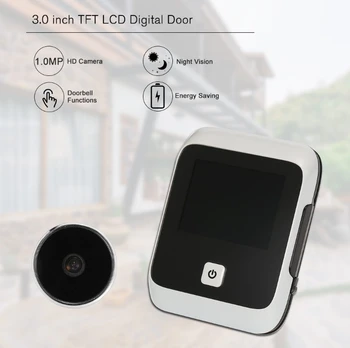 Peephole Door Camera 3in Color Screen Door Viewer Video-eye Home Security 
Peephole Door Camera 3in Color Screen Door Viewer Video-eye Home Security
