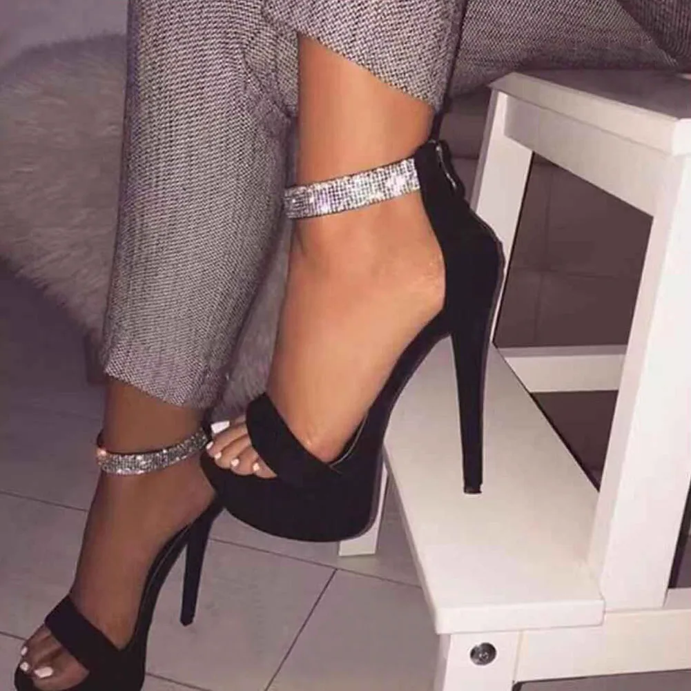 Karinluna 2020 Dropship Super Thin High Heels Big Size 42 Women Shoes Woman Crystals Summer Platform ankle-strap Party Sandals
Karinluna 2020 Dropship Super Thin High Heels Big Size 42 Women Shoes Woman Crystals Summer Platform ankle-strap Party Sandals