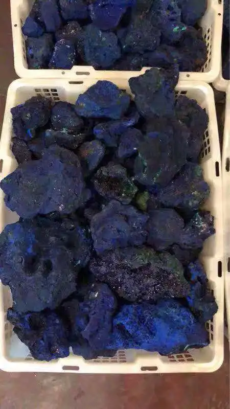 Natural Crystal Stones Raw Chessylite Rough Stone Azurite Mineral Specimen Blue Malachite | Красота и здоровье