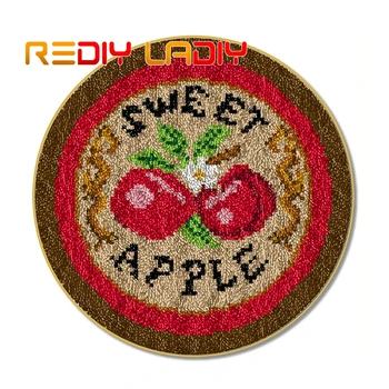 Latch Hook Rug Sweet Apple Crocheting Carpet Rug Acrylic Yarn Pre-Printed Canvas Cushion Mat Crochet Tapestry Latched Hook Kits
Latch Hook Rug Sweet Apple Crocheting Carpet Rug Acrylic Yarn Pre-Printed Canvas Cushion Mat Crochet Tapestry Latched Hook Kits