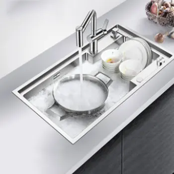 304 stainless steel kitchen sink manual single slot stepwise xiancai basins combo multi-function sink
304 stainless steel kitchen sink manual single slot stepwise xiancai basins combo multi-function sink