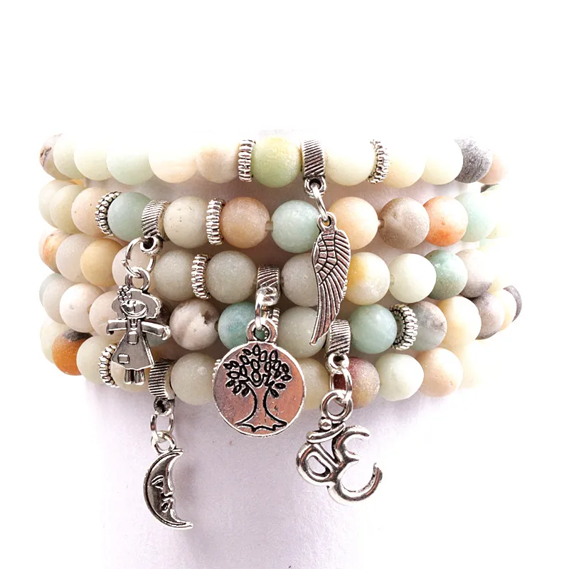 6mm Natural Stone Strand Matte Frosted Amazonite beads with Charm Pendant Healing Balance Beads Yoga Bracelet
6mm Natural Stone Strand Matte Frosted Amazonite beads with Charm Pendant Healing Balance Beads Yoga Bracelet