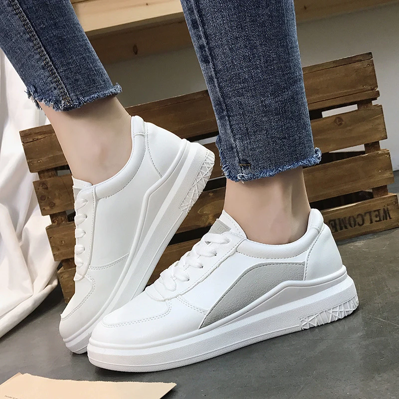 Casual Shoes Female 2019 White Shoes Women Flat Leather Canvas Shoes Female White Board Shoes
Casual Shoes Female 2019 White Shoes Women Flat Leather Canvas Shoes Female White Board Shoes