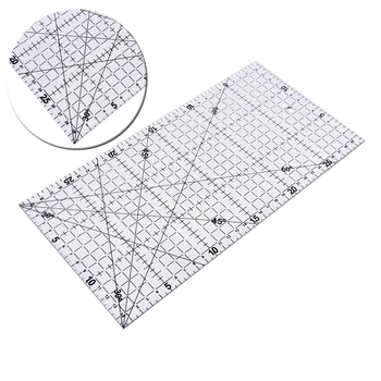 30X15cm Big Size Thick Cloth Patchwork Sewing DIY Tool Ruler Transparent Quilting Sewing Patchwork Foot Aligned Ruler
30X15cm Big Size Thick Cloth Patchwork Sewing DIY Tool Ruler Transparent Quilting Sewing Patchwork Foot Aligned Ruler