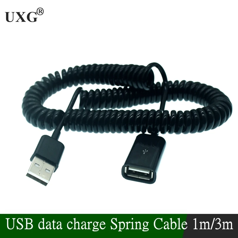 1M/3M USB 2.0 Type A Male to Female Extension Cable Curl Spring Unique Computer Short Cable Black replacement Accessories
1M/3M USB 2.0 Type A Male to Female Extension Cable Curl Spring Unique Computer Short Cable Black replacement Accessories