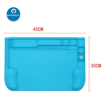 Soft 3D Convex surface Silicone Repair Mat Multi-Function Electronics Soldering Repair Pad High temperature resistance Soldering
Soft 3D Convex surface Silicone Repair Mat Multi-Function Electronics Soldering Repair Pad High temperature resistance Soldering