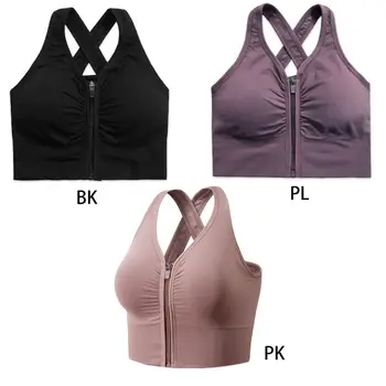 Women Seamless Sport High Impact Bra Cross Back Running Workout Bralette Push Up Zipper Front Shockproof Crop Top Underwear
Women Seamless Sport High Impact Bra Cross Back Running Workout Bralette Push Up Zipper Front Shockproof Crop Top Underwear