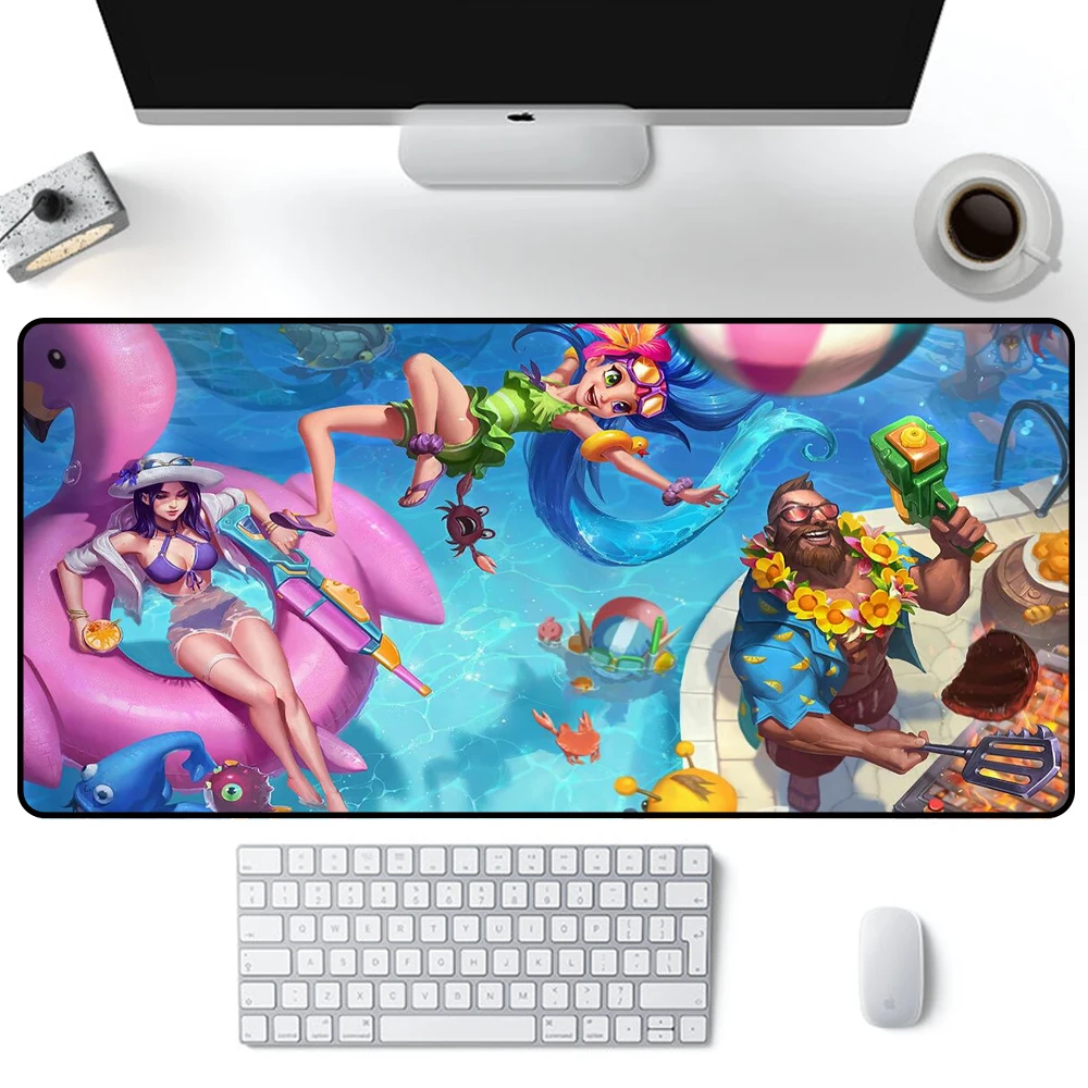 Lol Pool Party Skins League of Legends XXL Mouse Pad Gamer Desk Mats Keyboard Pad Large MousePad 900x400mm Gaming Accessories
Lol Pool Party Skins League of Legends XXL Mouse Pad Gamer Desk Mats Keyboard Pad Large MousePad 900x400mm Gaming Accessories
