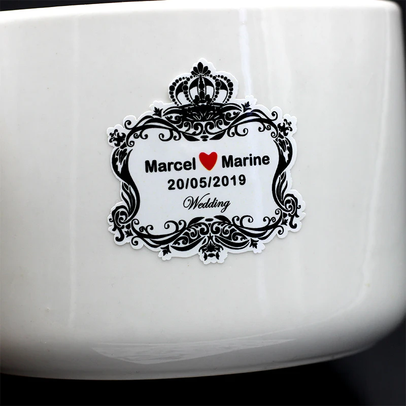 100PCS Wedding Sticker Candy Gift Box Label Label Sealing Sticker Custom Add Your Name and Date White Adhesive 3cm 
100PCS Wedding Sticker Candy Gift Box Label Label Sealing Sticker Custom Add Your Name and Date White Adhesive 3cm