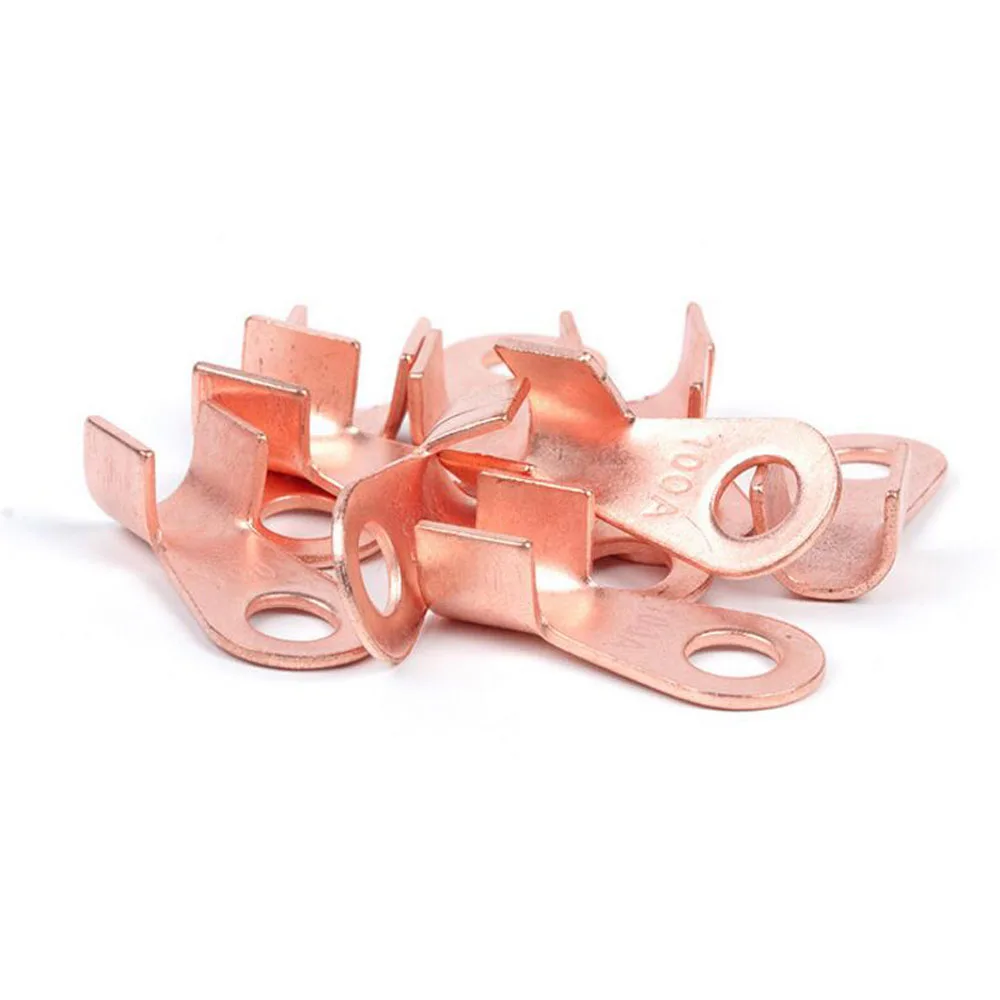 10 PCS Copper Circular Splice Terminal Copper Terminal OT-3A/5A/10A/20A/30A/40A/50A/60A/80A/100A/150A/200A Open Copper Nose
10 PCS Copper Circular Splice Terminal Copper Terminal OT-3A/5A/10A/20A/30A/40A/50A/60A/80A/100A/150A/200A Open Copper Nose