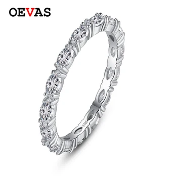 OEVAS 100% 925 Sterling Silver Small Rings For Women Sparking 1 Row Horse Eyes Zircon Engagement Party Jewelry Gifts Wholesale
OEVAS 100% 925 Sterling Silver Small Rings For Women Sparking 1 Row Horse Eyes Zircon Engagement Party Jewelry Gifts Wholesale