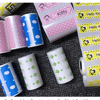 3 Rolls Direct Thermal Labels Roll 50x15mm Strong Adhesive Sticker Clear Printing for PeriPage A6 Pocket BT Thermal Printer