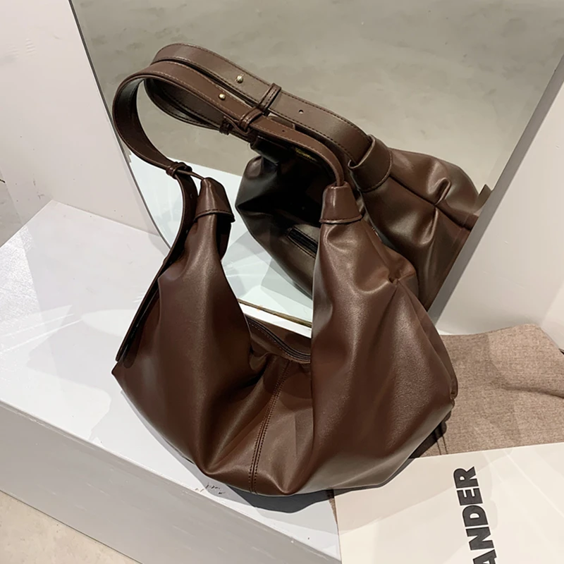 Burminsa Vintage Soft Women Hobo Bags Large Capacity Ladies Messenger Bags High Quality PU Leather Female Shoulder Bags New 2020
Burminsa Vintage Soft Women Hobo Bags Large Capacity Ladies Messenger Bags High Quality PU Leather Female Shoulder Bags New 2020